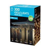 LED Icicle Flashing 300 Warm