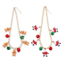 Christmas Character Necklace Asst