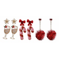 Christmas Party Earrings Asst