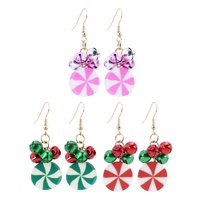 Christmas Pinwheel Earrings Asst