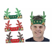 Sweat Band Reindeer Antlers Asst