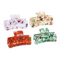 Claw Clip Glittery Stars Asst