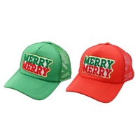 Christmas Baseball Cap Fleecy Logo Asst