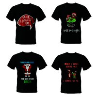 NAUGHTY CHRISTMAS T SHIRT UNISEX Aszst