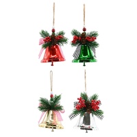 Bell Shiny Hanging Deco 20cm Asst