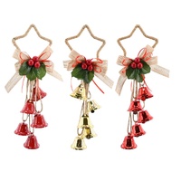Star Hanger With Bells 32cm Asst
