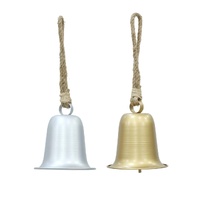 Hanging Bell Matte Metallic 16cm Asst