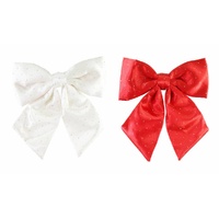 Bow Twinkly Satin Asst