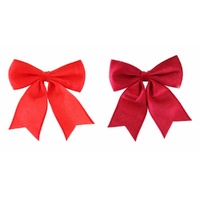 Bow Red Velveteen Asst