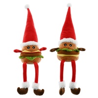 Christmas Burger Shelf Sit w/Legs 57cm Asst