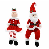 Mr/Mrs Claus Shelf Sit 60cm Asst
