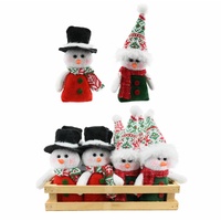 Snowman Mini Figure Wood Tray SRT Asst
