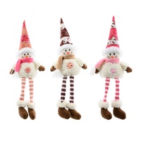 Ice-Cream Snowman Dangly Leg 50cm Asst