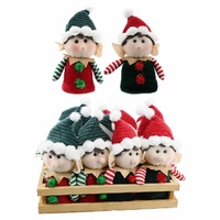 Mini Elf Figurine Wood Tray SRT Asst