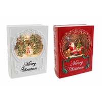 Glitter Swirl Music Christmas Book USB Asst