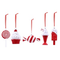 Hanging Glossy Candy Deco 13cm Asst