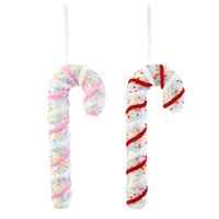 Hanging Sprinkles Candycane 26cm Asst