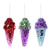 Hanging Mirror Ice Cream 15cm Asst