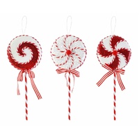 Christmas Lollipop Pick 38cm Asst