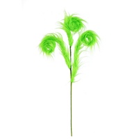 Green Furry Swirl Pick 63cm