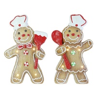 LED Iced Gingerbread Chef Asst
