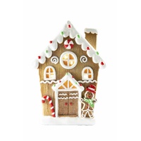 LED Iced Gingerbread House Asst