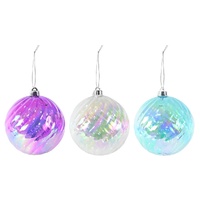 Iridescent Swirl Bauble 16.5cm Asst