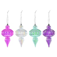 Iridescent Orb Finial 17cm Asst