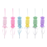 Hanging Bubblegum Candy 30cm Asst