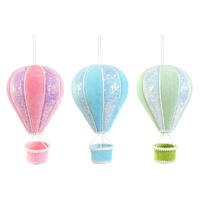 Hanging Hot Air Balloon 35cm Asst