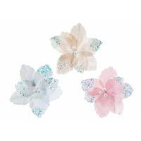 Iridesent Shimmery Flower Stem Asst