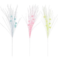 Iridescent Pastel Bauble Spray 85cm Asst