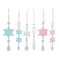 Hanging Snowflake Drop 20cm Asst
