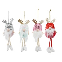 Hanging Pom Pom Gnome 20cm Asst