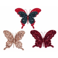 Deluxe Sequin Butterfly Clip Asst