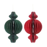 Honeycomb Paper Finial Large Asst