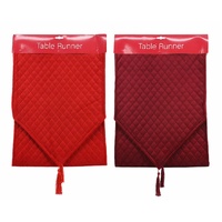 Runner Velveteen Quilted 180cm Asst