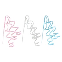 Iridescent Tinsel Spiral Pick 60cm Asst