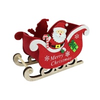 Santa Sleigh Felt Bucket Small