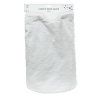 Tree Skirt White Plush 120cm