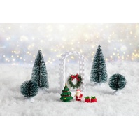 Christmas Decoration Scene w/Gate 9pc