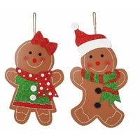 Hanging Gingerbread Guy/Gal Asst