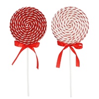 Candycane Lollipop Pick 33cm Asst