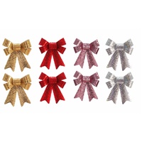 Sequin Bow 2pk Asst