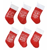 Most Likely To Stocking Printed 46cm Asst