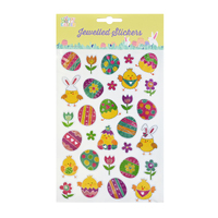 EASTER JEWELLED STICKERS 30pc Asst