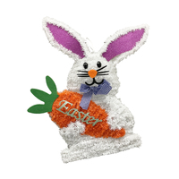 EASTER BUNNY TINSEL PLAQUE