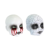 Creepy Doll Heads – Cracked & Bleeding Eyes Halloween Prop (2 Styles)