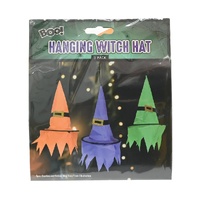 Hanging Witch Hat Decorations – 3 Pack