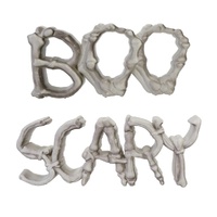 Bone Letters Halloween Wall Décor – “BOO” & “SCARY” Signs